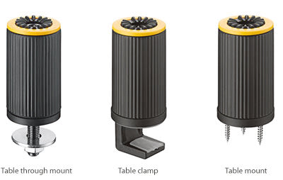 Yellowtec YT3215 Table Through Mount-Dark Grey to Match Mic Arm Base - 305broadcast