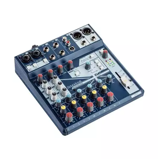Soundcraft Notepad-8FX Small-format Analog Eight-Channel Mixing Console with USB I/O and Lexicon Effects (5085984US) - 305broadcast