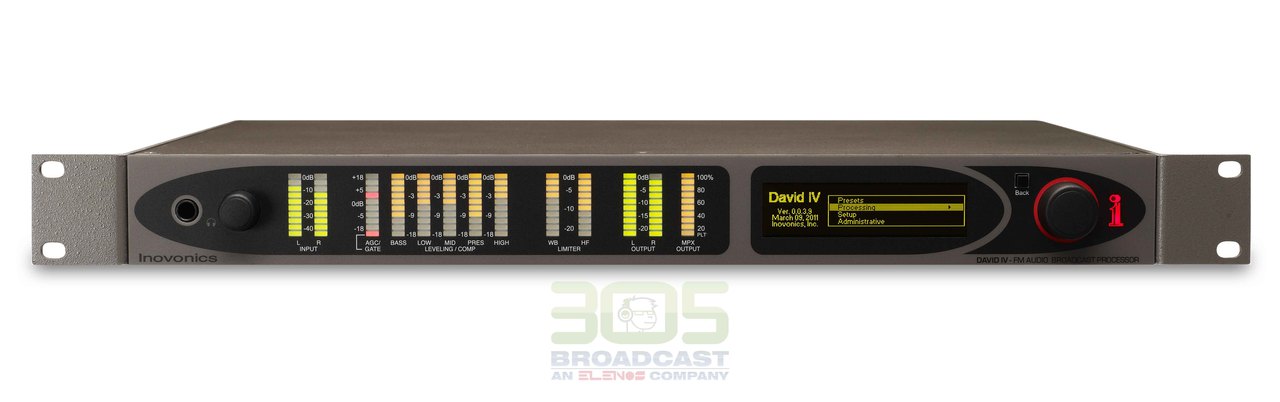 Inovonics 719 DAVID IV FM/HD Radio Broadcast Processor - 305broadcast