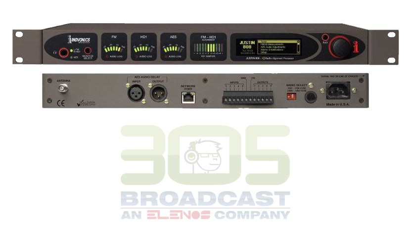 Inovonics JUSTIN 808 HD Radio Alignment Processor - 305broadcast