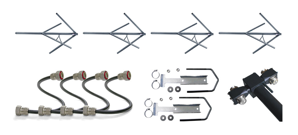 4 BAYS FM ANTENNA SYSTEM FOR 10 KW - AKG7 - 305broadcast