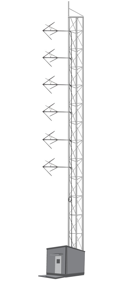 6 BAYS FM ANTENNA SYSTEM FOR 10 KW - AKG7 - 305broadcast