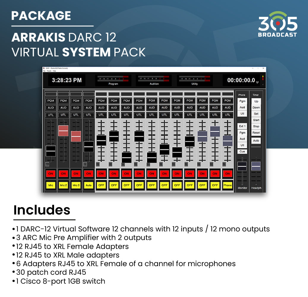 305 BROADCAST - ARRAKIS DARC 12 VIRTUAL SYSTEM PACK - 305broadcast