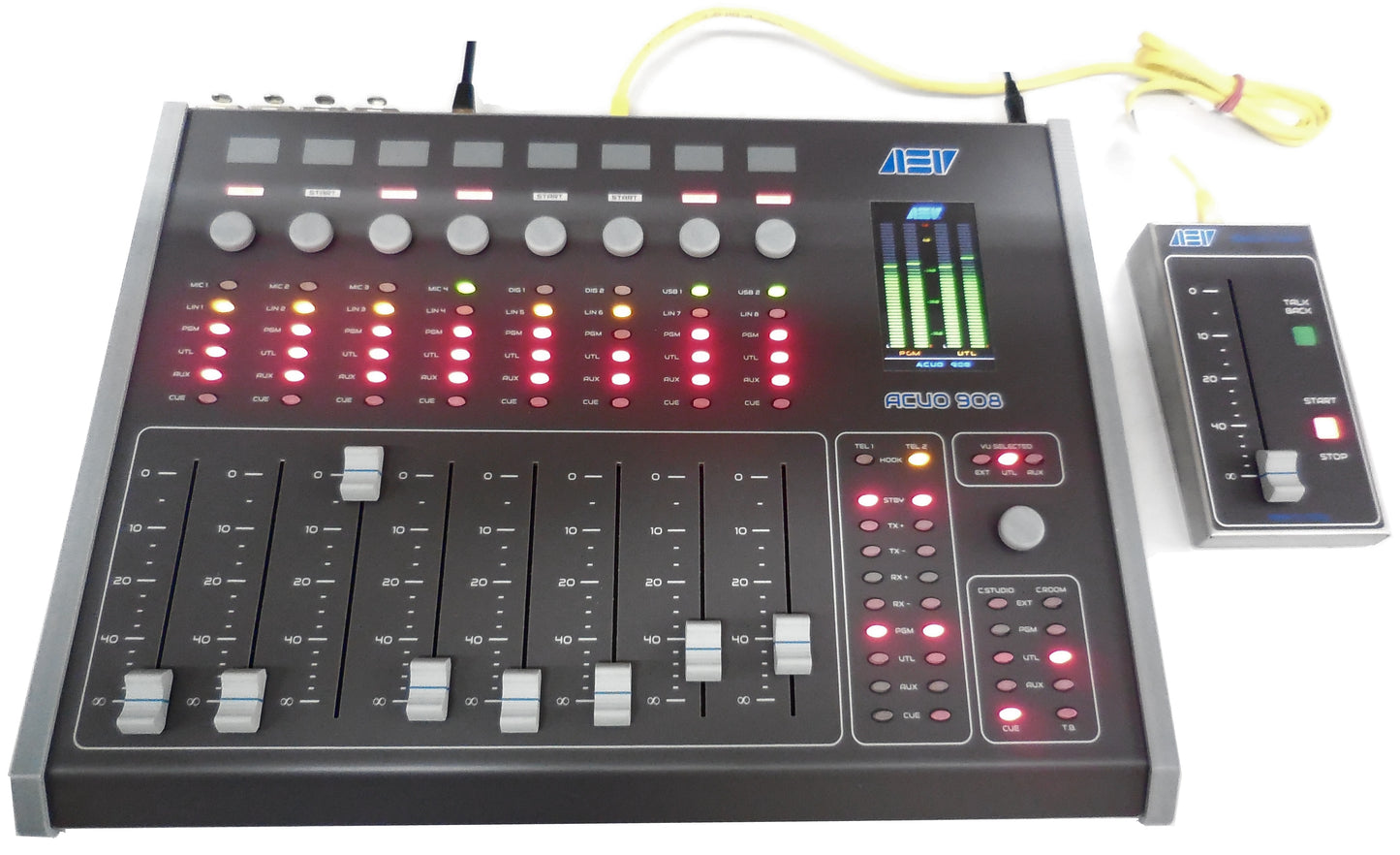 8 Channel Broadcast Console w/ 2 tel Hybrids - 305broadcast