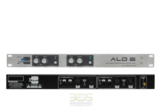 Telephone Hybrid 2 Lines Passive. MODEL: ALO2 - 305broadcast