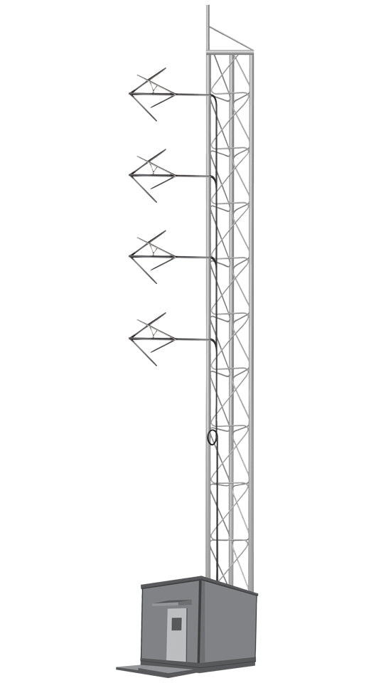 4 BAYS FM ANTENNA SYSTEM FOR 10 KW - AKG7 - 305broadcast