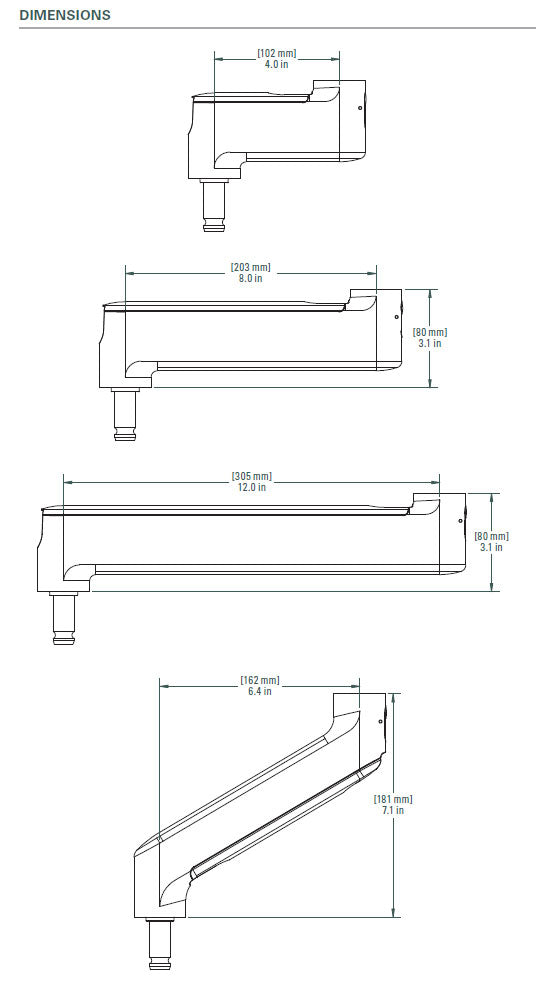 OC White SMS-4-13 & SMS-LD-4-13 Series ProBoom® Ultima® Gen2 Quad Monitor SMS Package - 305broadcast