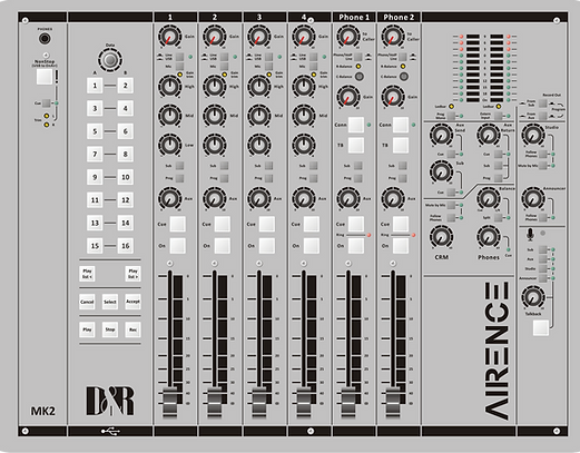 D&R Airence USB - 6 Ch On-Air/Production Console - 305broadcast