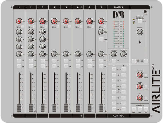 D&R Airlite-USB MK2 - 8Ch Triple Input 3x Mic, 4x USB & 1x VOIP - 305broadcast