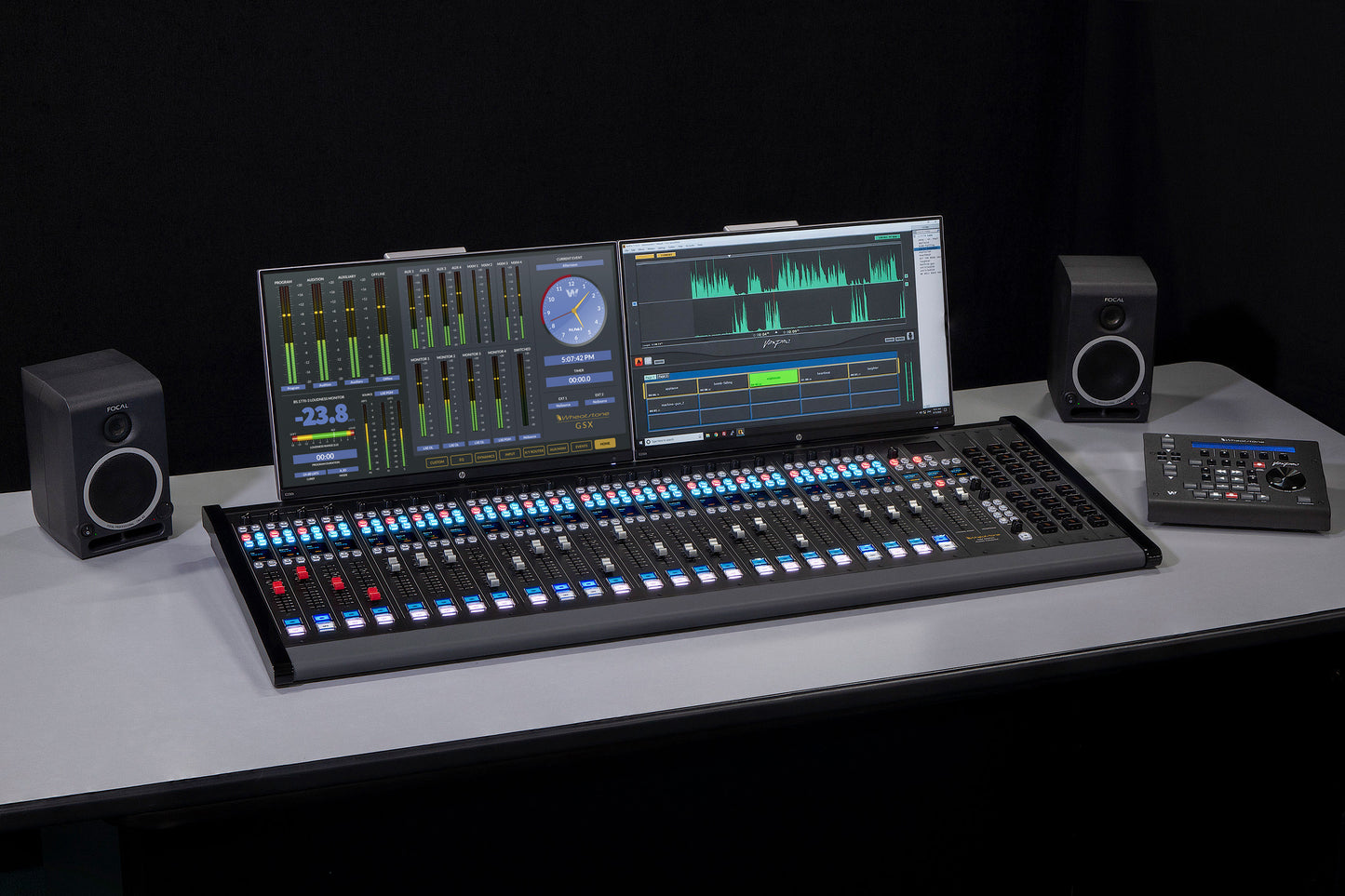 Whatstone GSX-2416/2420/2424 - Digital Audio Console Surface - 305broadcast