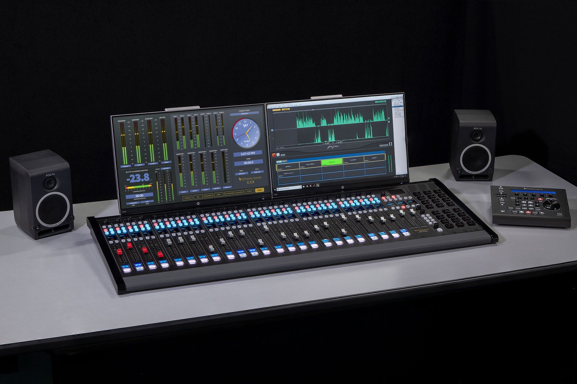 Whatstone GSX-2416/2420/2424 - Digital Audio Console Surface - 305broadcast