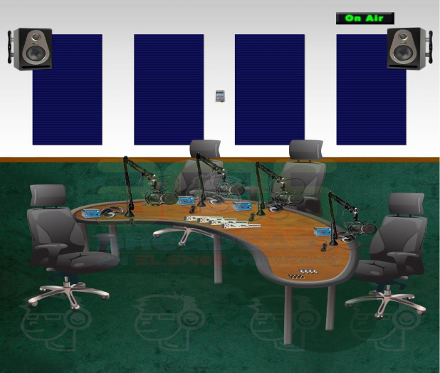 Talk Show Room Studio Popular Analog Package - 305broadcast