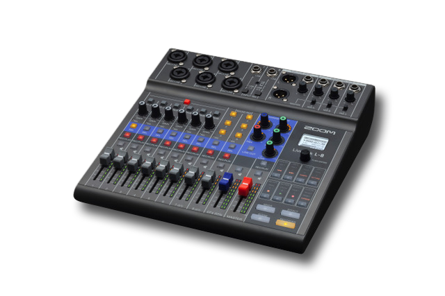 Zoom LiveTrak L-8 - Digital Mixer & Multitrack Recorder/Podcast Mixer - 305broadcast