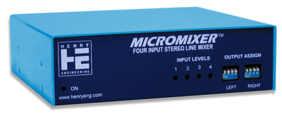 Henry Engineering MICROMIXER™ - FOUR-INPUT STEREO MIXER - 305broadcast