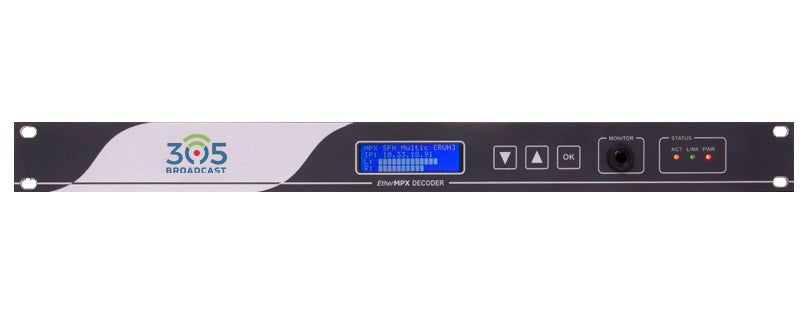 305Broadcast EtherMPX Decoder  - Digital IP MPX LINK - 305broadcast