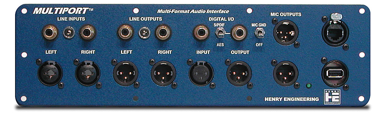 Henry Engineering MULTIPORT™ - MULTI-FORMAT AUDIO INTERFACE PANEL - 305broadcast
