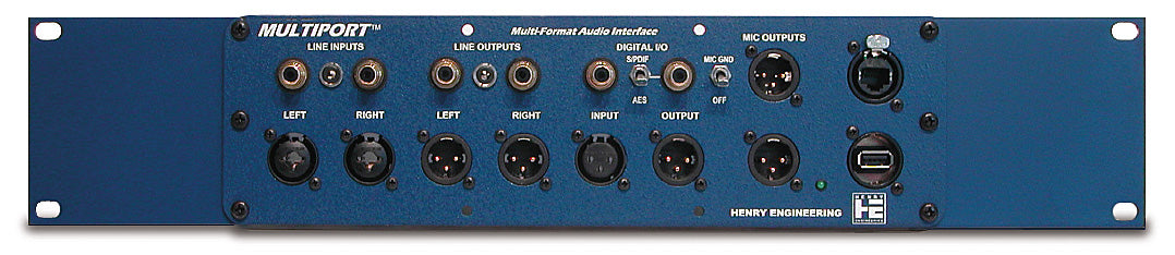 Henry Engineering MULTIPORT™ - MULTI-FORMAT AUDIO INTERFACE PANEL - 305broadcast