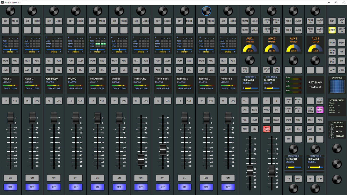 Wheatstone GLASS LXE - VIRTUAL STANDALONE LXE SOFTWARE-CONSOLE