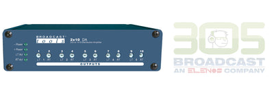 Broadcast Tools 2x10 DA Stereo distribution amplifier - 305broadcast