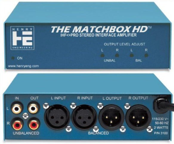 Henry Engineering THE MATCHBOX HD™- BI-DIRECTIONAL STEREO LEVEL & IMPEDANCE INTERFACE - 305broadcast