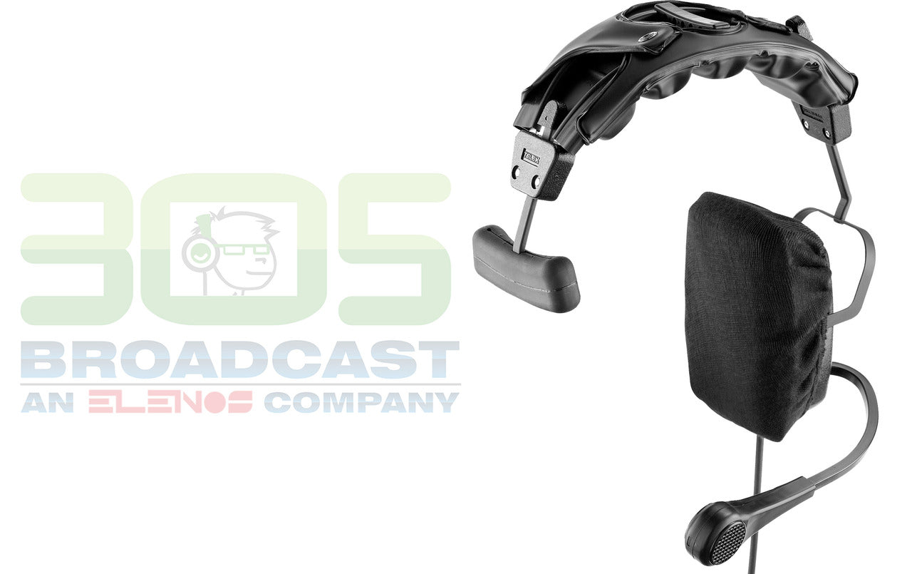 TELEX PH-1 A4F Single-Sided Full Cushion Medium Weight Headset, (A4F Connector) - 305broadcast