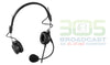 TELEX PH-44PT Dual-Sided Lightweight Headset, 6' (18M) Cord, Pigtail Termination - 305broadcast