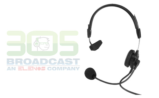 TELEX PH-88R Single-Sided Lightweight Headset, 6' (18M) cord, (A4M Connector) - 305broadcast
