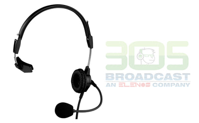 TELEX PH-88R Single-Sided Lightweight Headset, 6' (18M) cord, (A4M Connector) - 305broadcast
