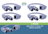 305Broadcast Package of 5 x 305ADAPT-XLRFD - RJ45 female to dual XLR females adapter - 305broadcast