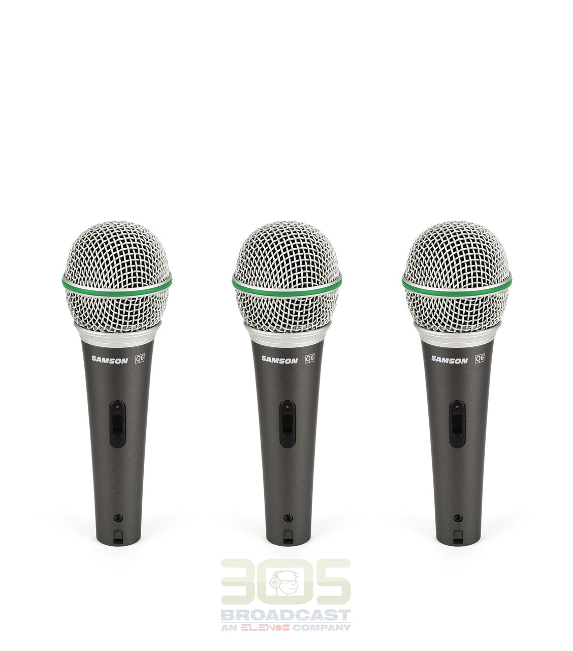 Samson Q6 Dynamic Microphone (3-Pack) - 305broadcast