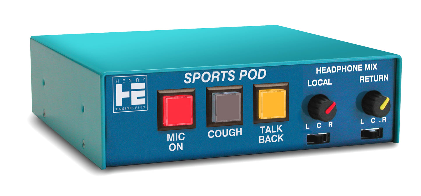 Henry Engineering SPORTS POD™- MIC/HEADPHONE CONTROLLER AND INTERCOM - 305broadcast