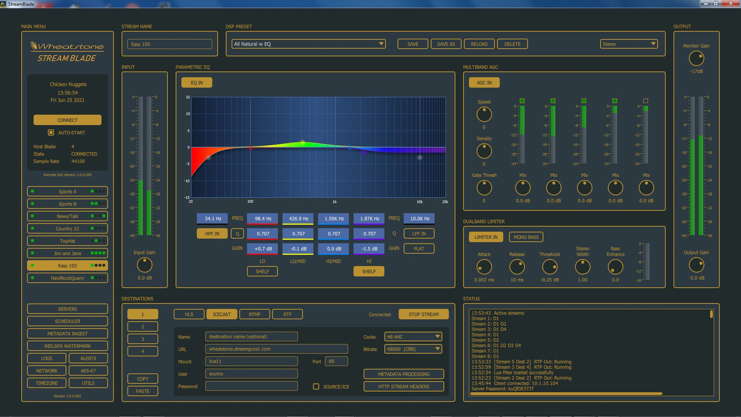 Wheatstone StreamBlade-8 - 8 Channel Proccessor - 305broadcast
