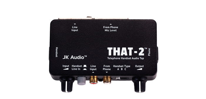 JK Audio THAT-2 Telephone Handset Audio Tap - 305broadcast