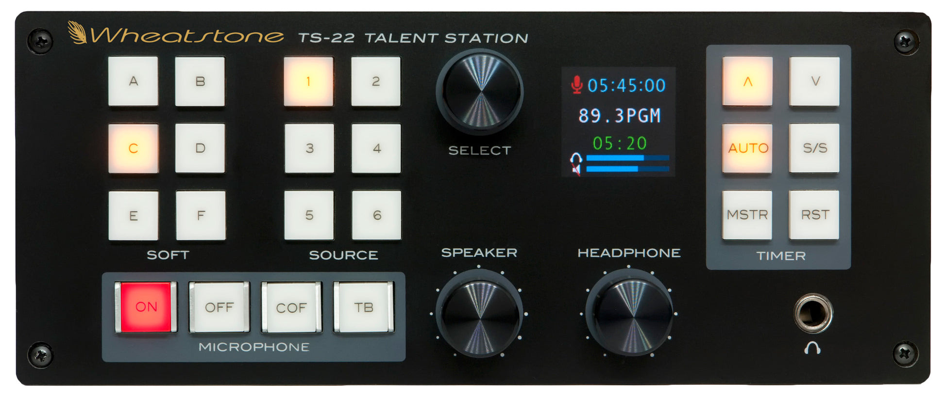 Wheatstone TS-22-DTM -  Talent Station Desktop - 305broadcast