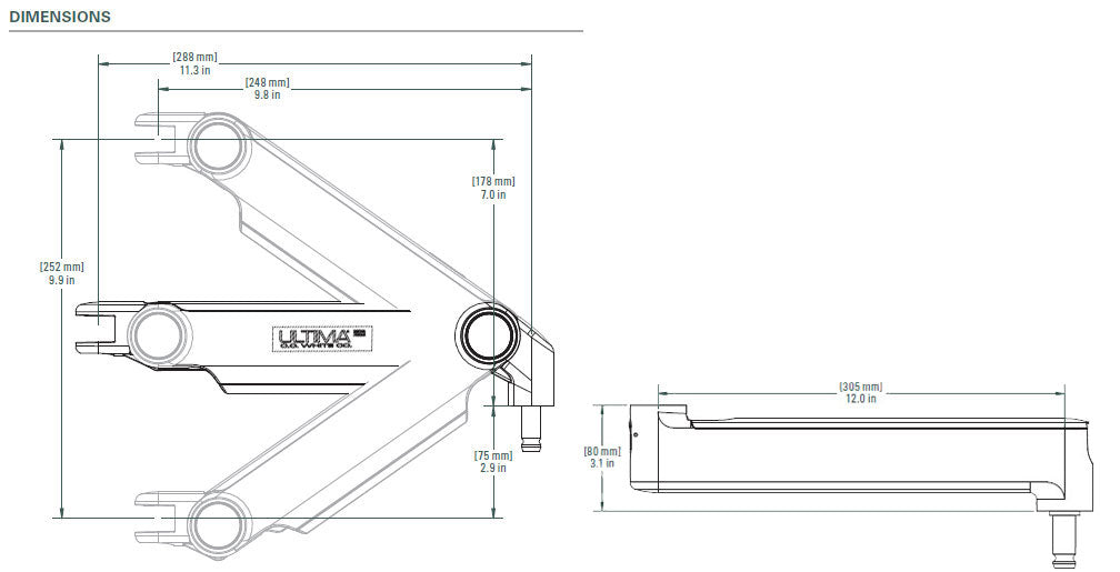 OC White SMS-4-13 & SMS-LD-4-13 Series ProBoom® Ultima® Gen2 Quad Monitor SMS Package - 305broadcast