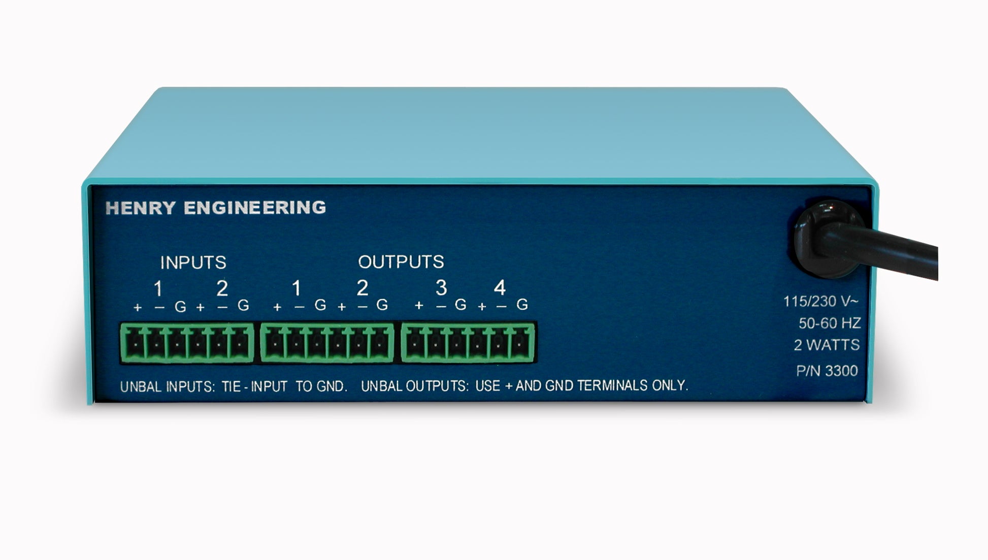 Henry Engineering U.S.D.A 2X4™ - UTILITY SUMMING & DISTRIBUTION AMPLIFIER - 305broadcast