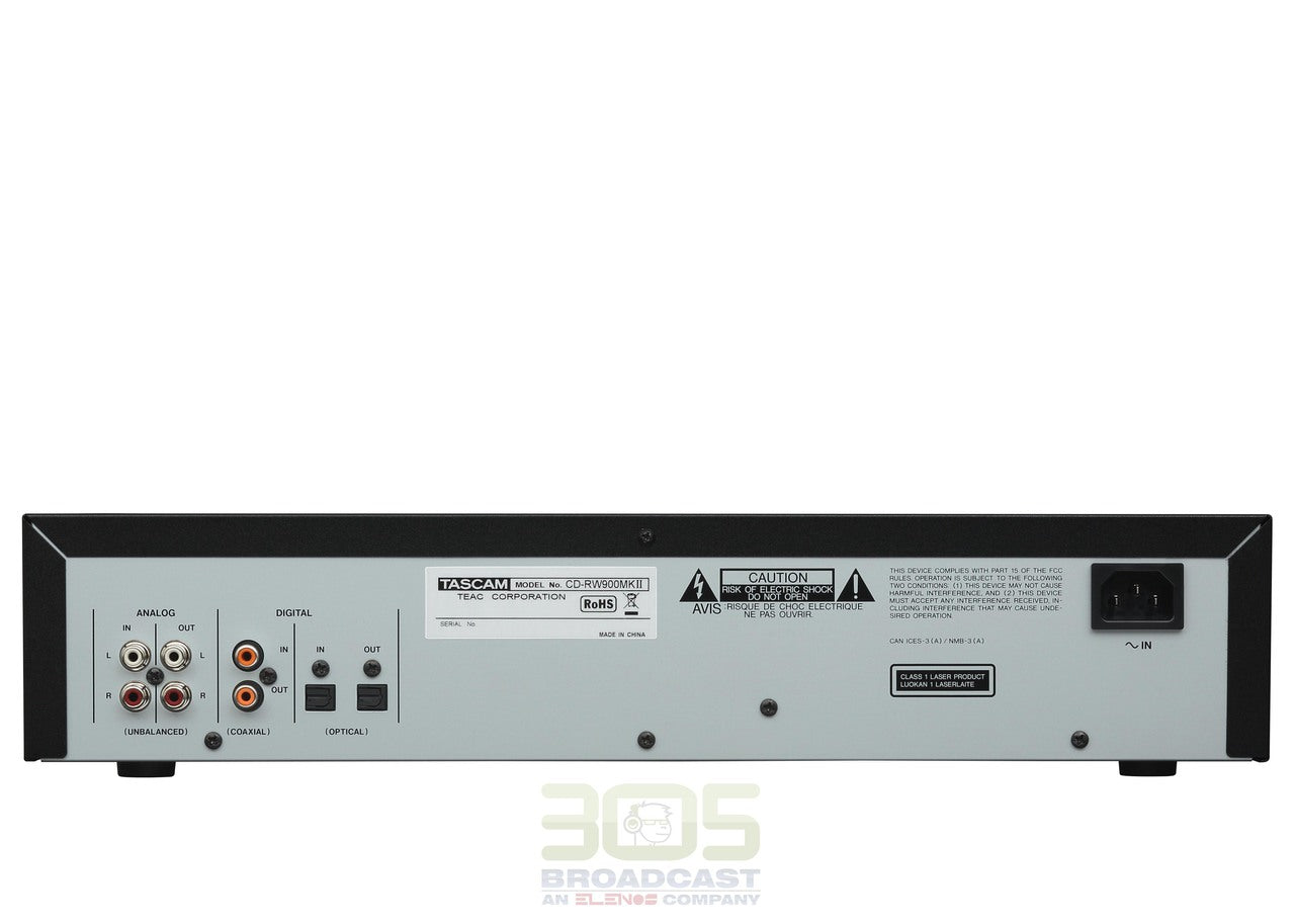 Tascam CD-RW900MKII - CD Recorder/Player - 305broadcast