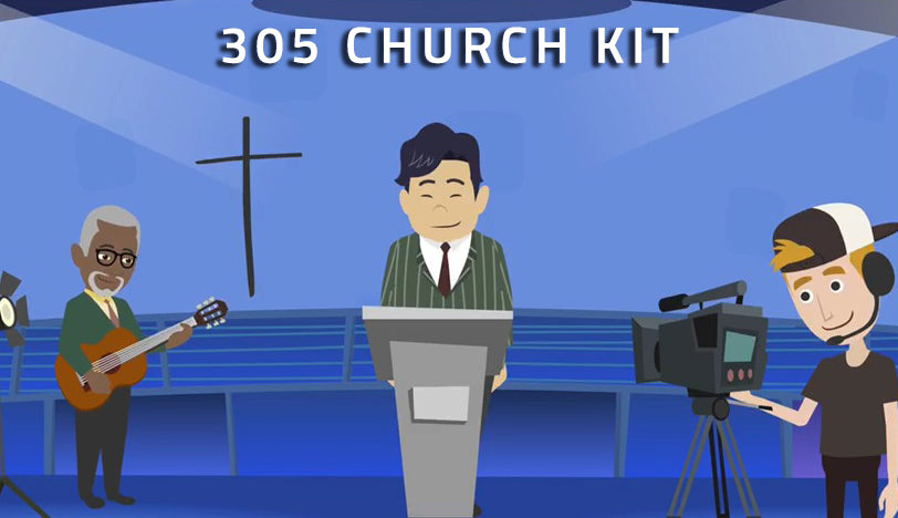 305Broadcast - Religious Broadcast Plug and Play combo Kit