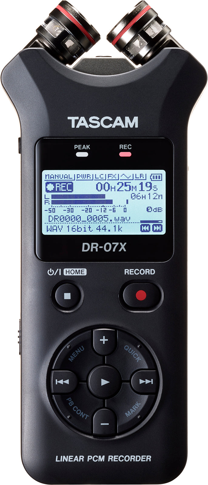 Tascam DR-07X - Stereo Handheld Digital Audio Recorder/USB Interface - 305broadcast