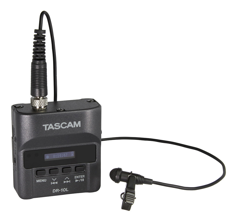 Tascam DR-10L - Mini Portable Recorder / Lavaliere Mic - 305broadcast
