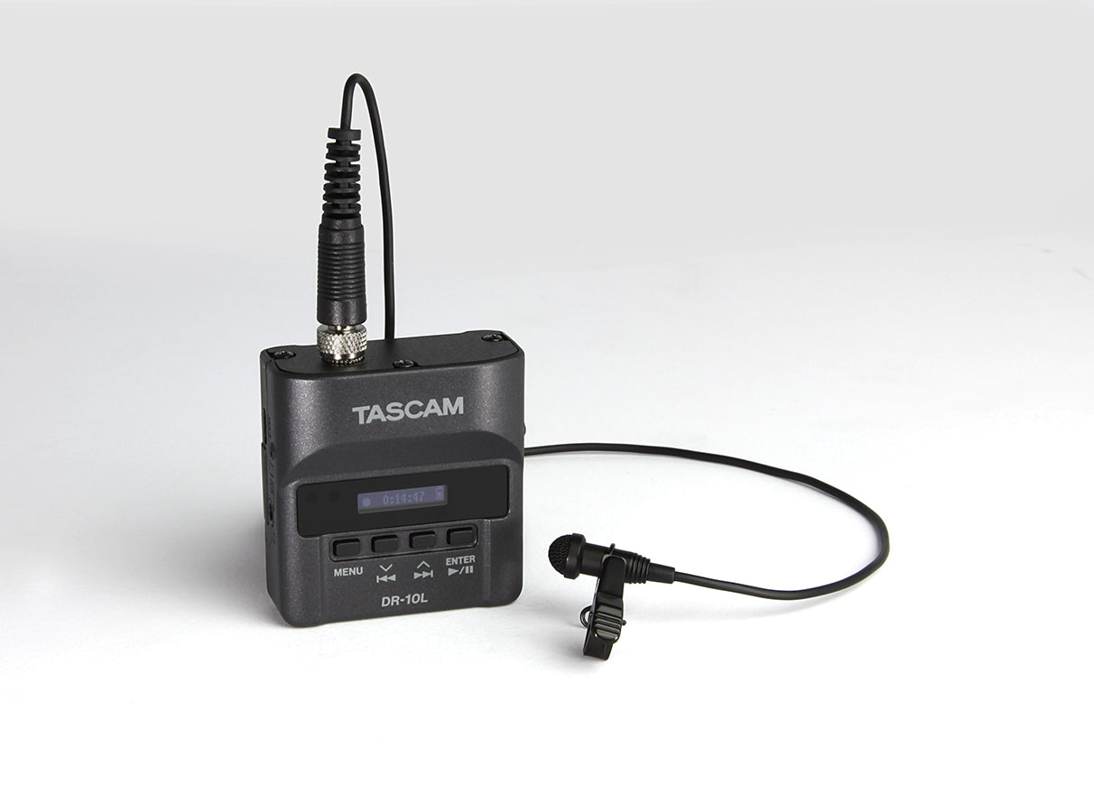 Tascam DR-10L - Mini Portable Recorder / Lavaliere Mic - 305broadcast