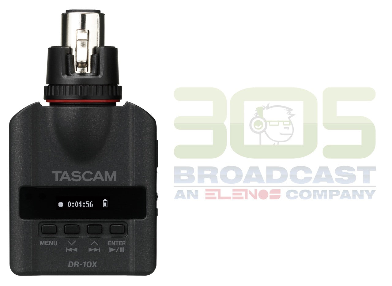 Tascam DR-10X - Mini Portable Recorder for XLR Microphone - 305broadcast