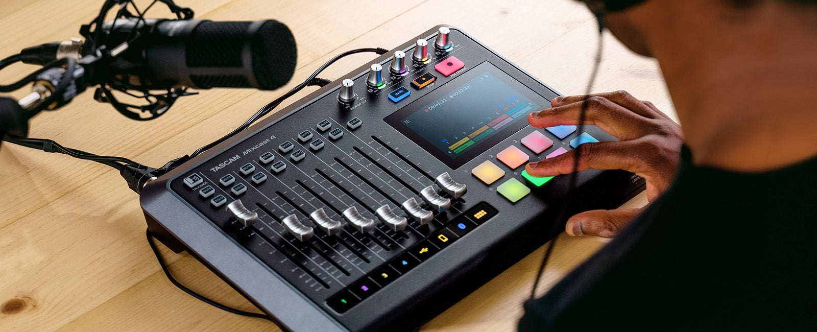 Tascam Mixcast-4 - Podcast Station with built-in Recorder / USB Audio Interface - 305broadcast