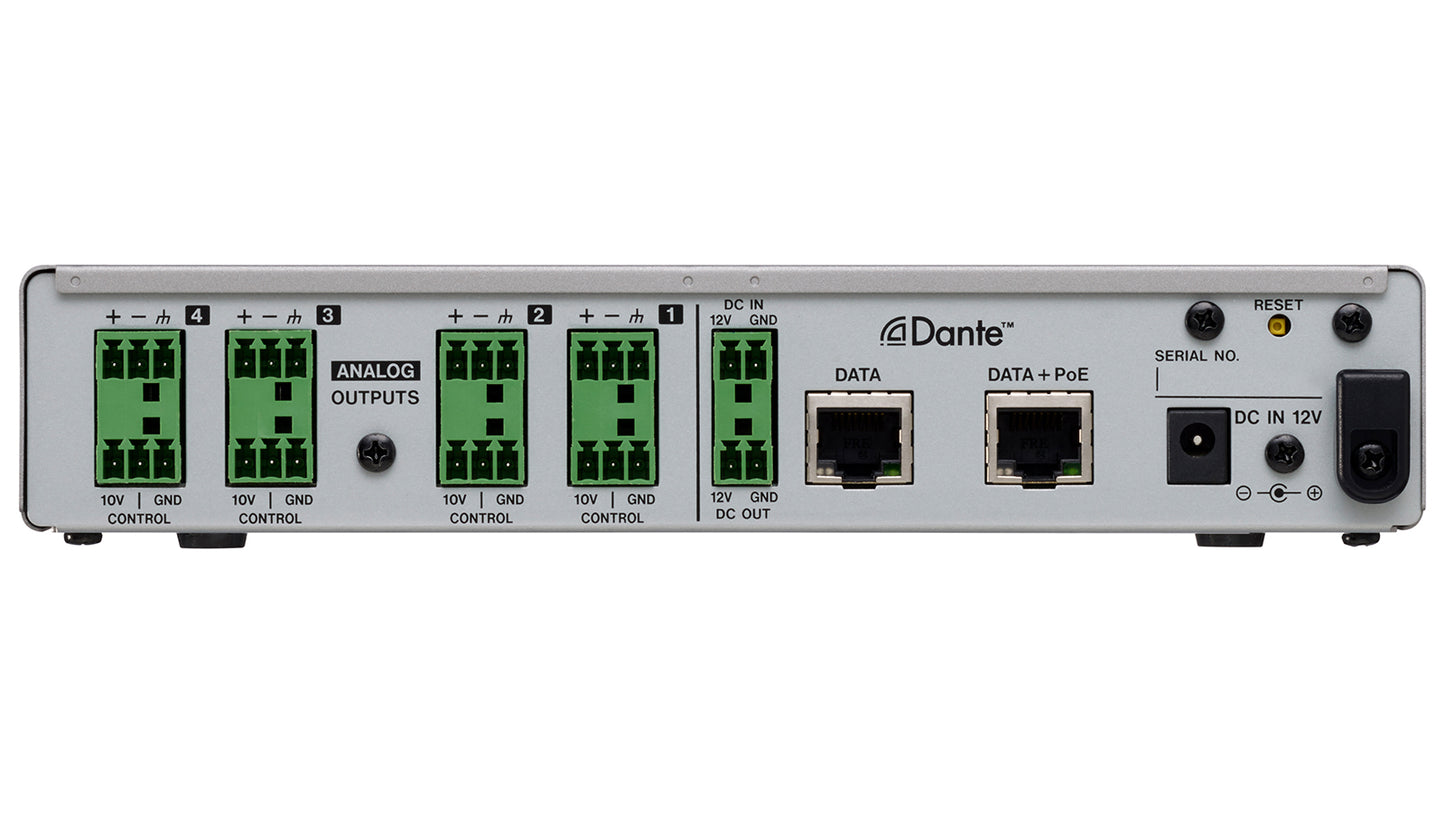 Tascam ML-4D/OUT-E - 4 Channel Line Output Dante Converter with built-in DSP Mixer - 305broadcast