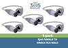 305Broadcast Package of 5 x 305ADAPT-XLRMS - RJ45 female to single XLR male adapter - 305broadcast