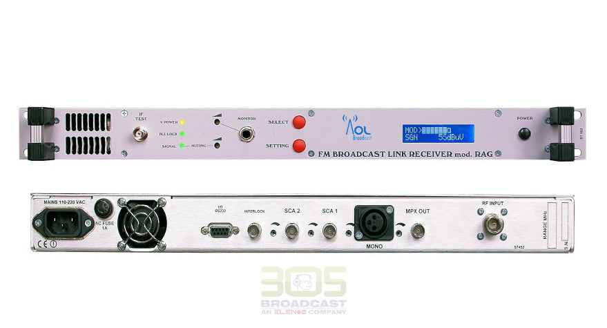 Re Receiver Instruments FM Re-Broadcast Receiver – 305broadcast