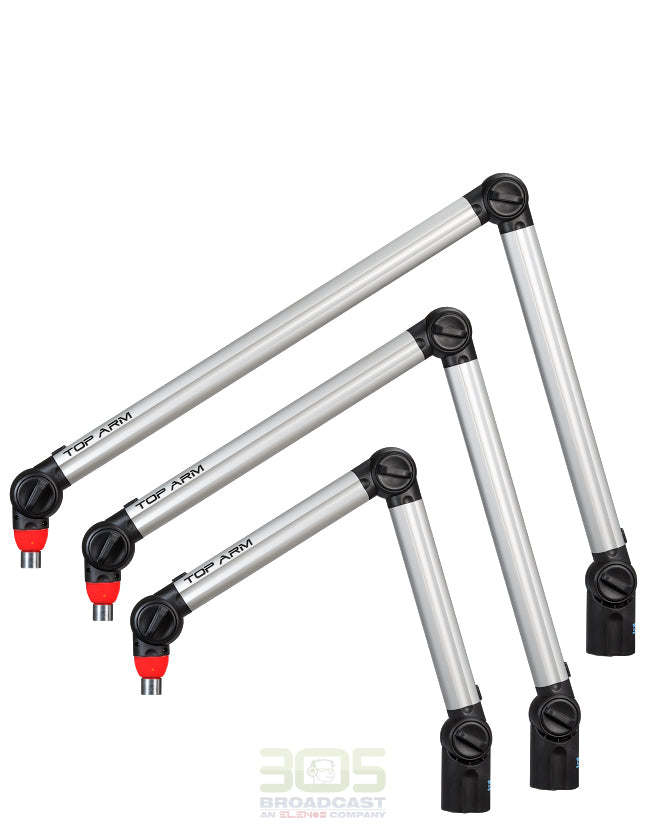 MICROPHONE ARM WITH ON AIR LIGHT - COLOR GREY - IDEAL FOR BROADCASTERS AND POD-CASTERS - 305broadcast