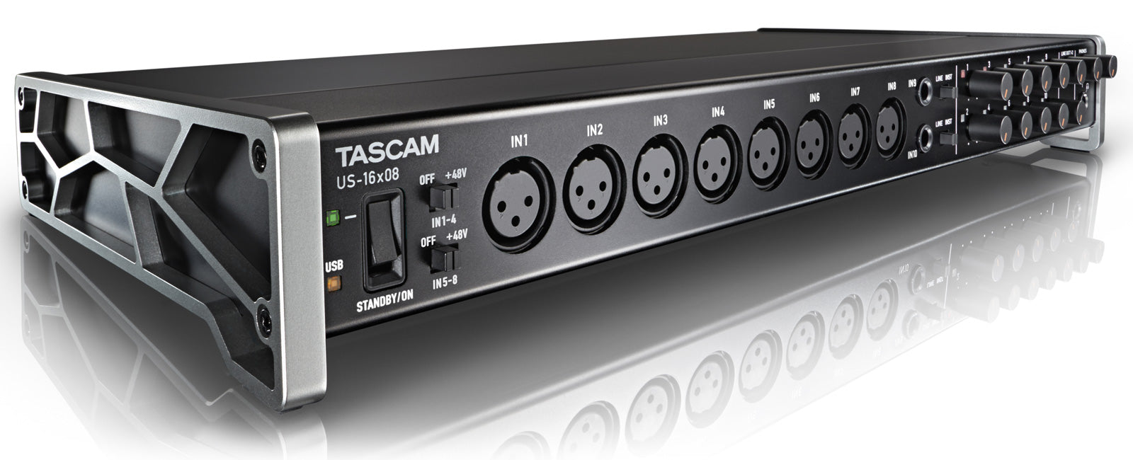 Tascam US-16x08 - USB3.0 Audio MIDI Interface with Mic Pre/Mixer